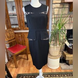 BCBGMAXAZRIA KELSIE SIZE 06 BLACK SLEEVELESS DRESS VERY CLASSY